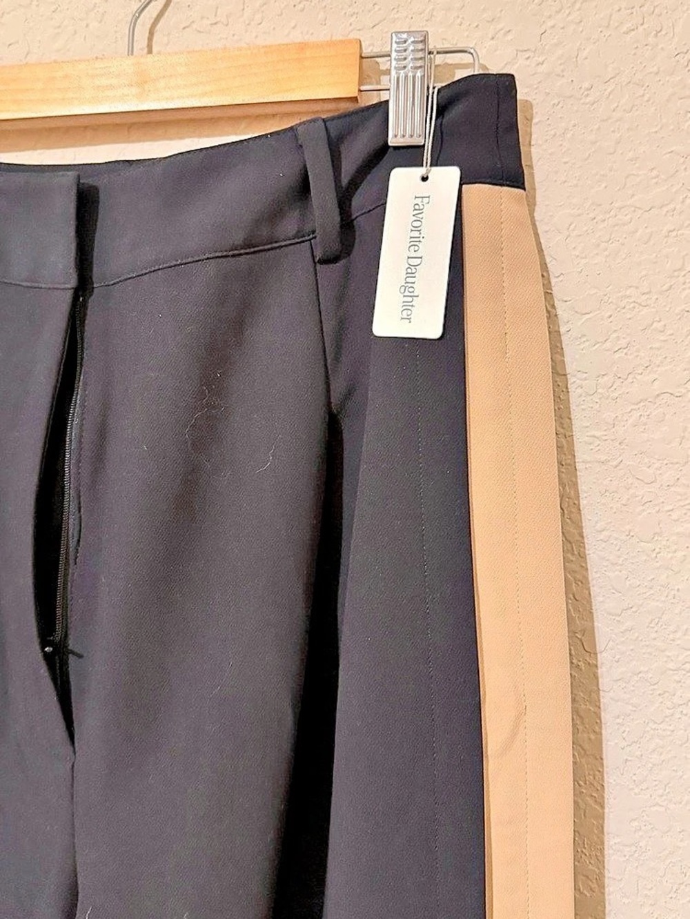 Favorite Daughter Wide Leg Pants in Black & Beige NWT - Picture 6 of 10